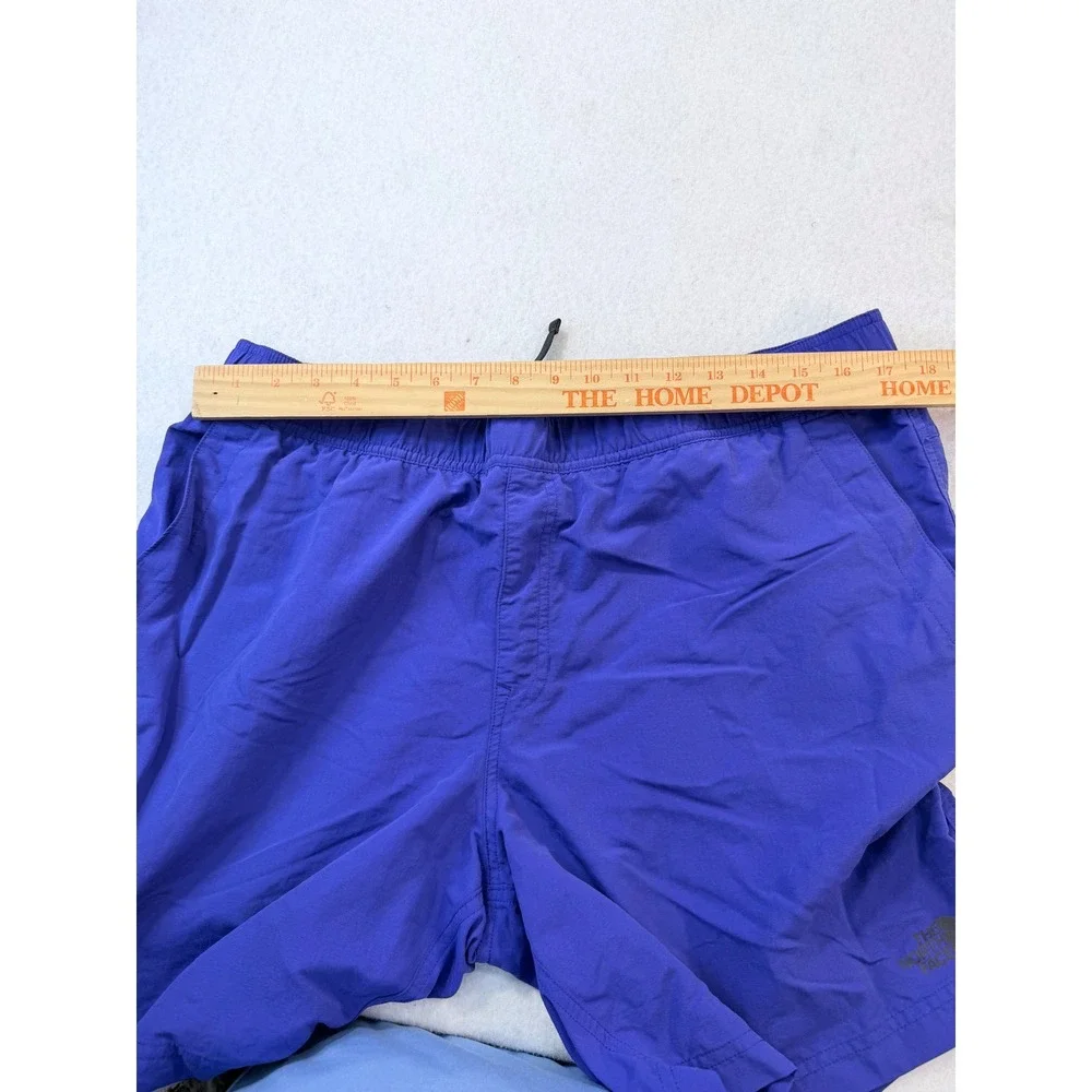 The North Face Mens Purple Athletic Hiking Shorts Elastic Waist Size XL  READ